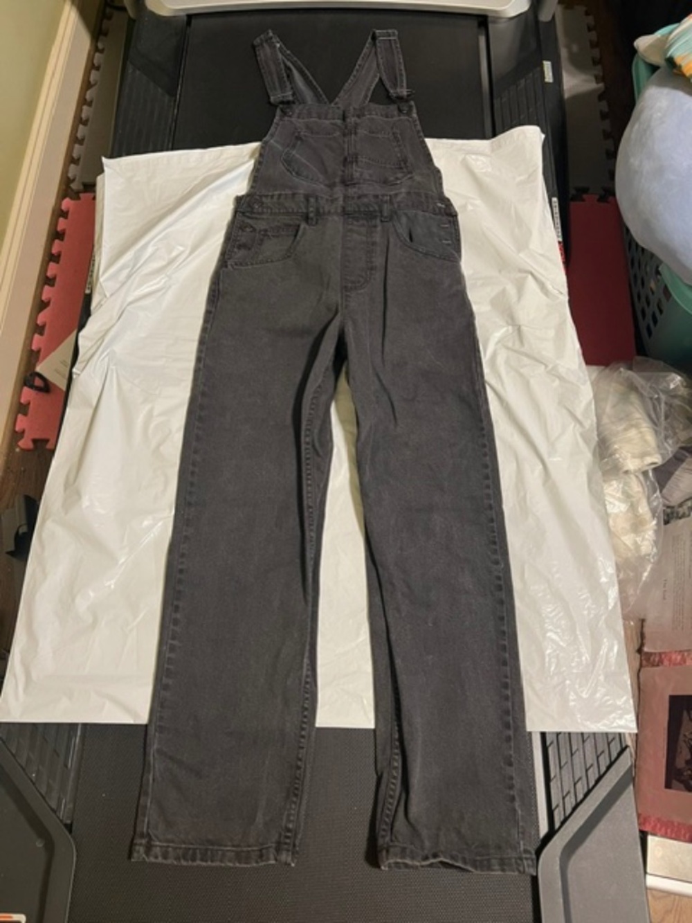 Free People We The Free Overalls Black Denim Size XS